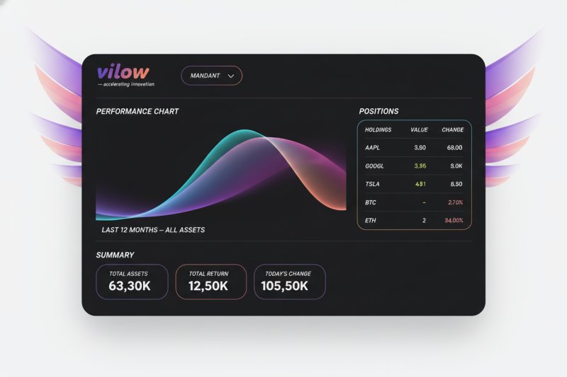 Illustration: Portfolio- und Risiko-Dashboard