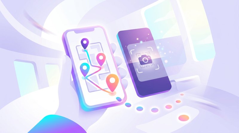Wordtrail: Smartphone mit interaktiver Besucherführung, QR-Code und Tour-Route